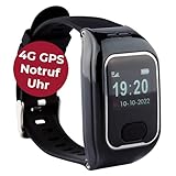 tellimed Solino PRO 4G - GPS Senioren Notruf Uhr - Zuverlässige einfache Bedienung für maximale Sicherheit Zuhause & Unterwegs - Inklusive Stiller Alarm - Kinder, Erwachsene & Senioren Notruf