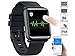 newgen medicals Smartwatch EKG: Fitness-Uhr mit Blutdruckanzeige, EKG, Bluetooth, Touchdisplay, IP68 (Fitnessuhr mit EKG, Armbanduhr mit EKG, Aufzeichnung)