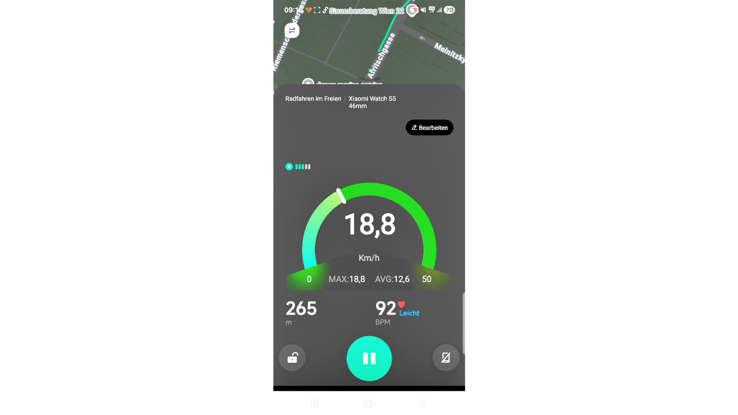 Xiaomi Watch S5 Radfahren